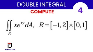 🟢 Double Integral | Compute Example 4 Step-by-Step 📘⚡ | Faraday Jr