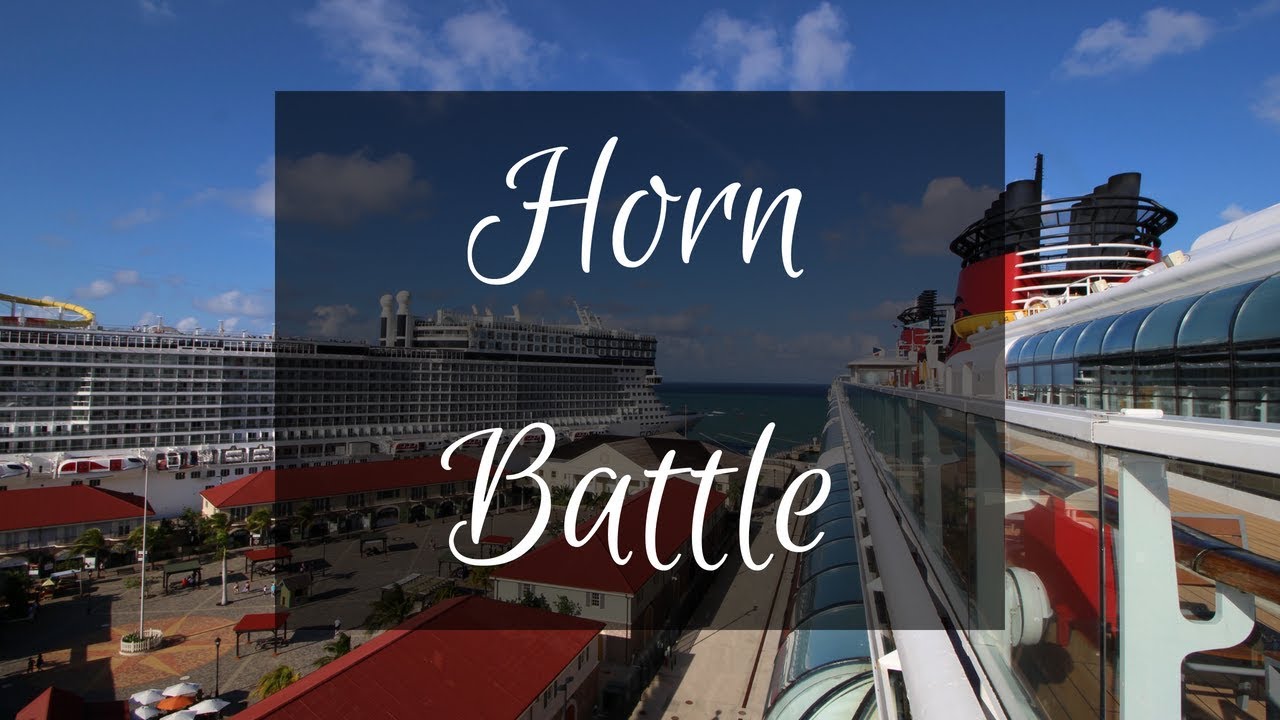 cruise ship horn battle disney