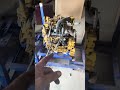 CAT 3.3 skid steer engine lost oil from a damaged pan. Started knocking, then blew the block.