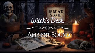 Ambient Sounds - Witch's Desk With Black Cat - Spooky Sounds, Relaxing Sounds screenshot 2