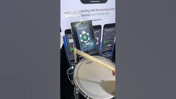 This App helps you tune drums - @iDrumTune pro at #namm2023