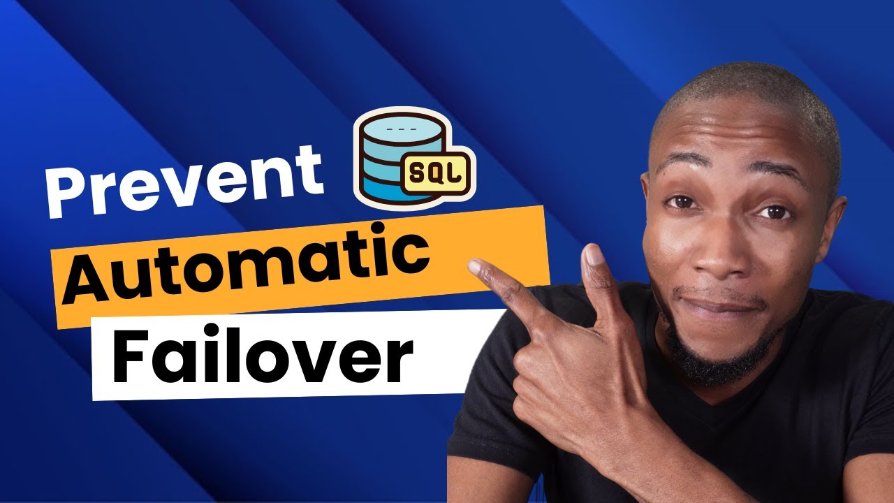 How to Prevent SQL Server From Automatic Failover - YouTube