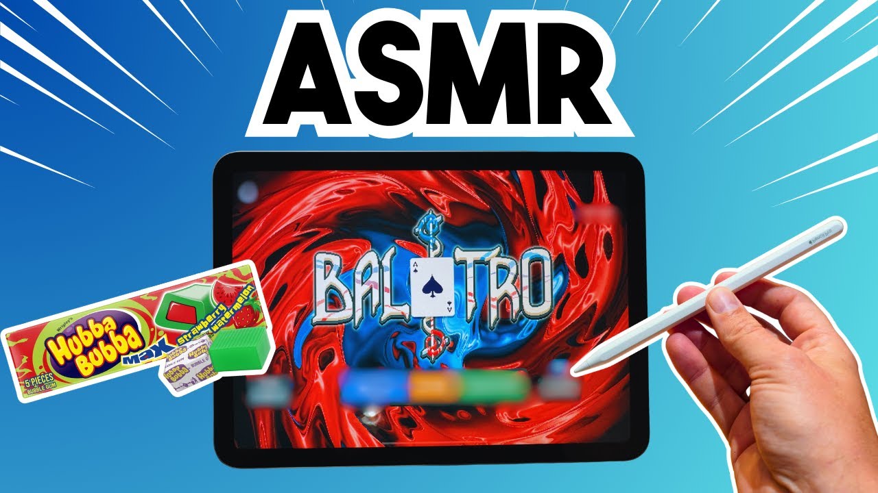 ASMR Playing Balatro on iPad 😴 (Gum Chewing & Whisper)
