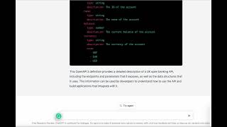 How to create an OpenBanking API with ChatGPT