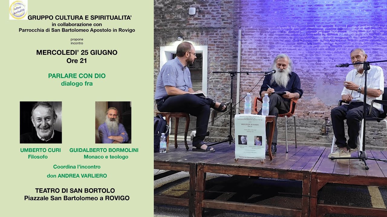 Parlare Con DIO: Incontro con Umberto Curi e Guidalberto Bormolini