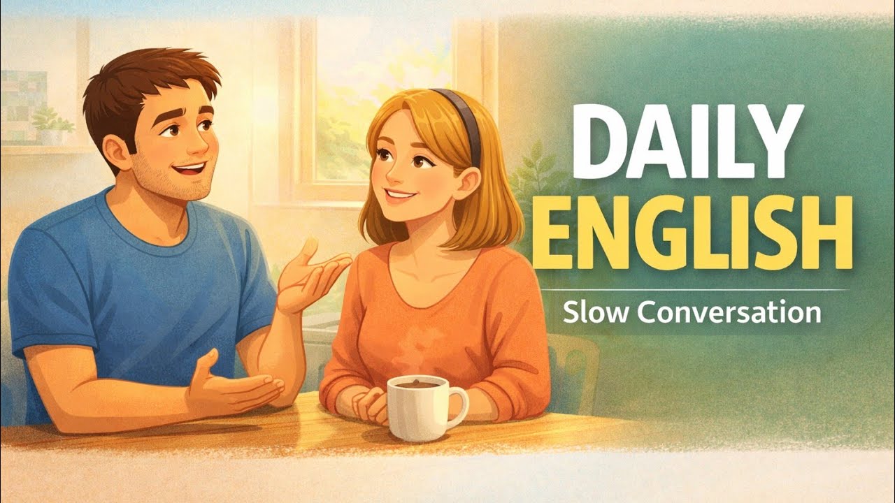 Slow English Daily Conversation | Talk About Your Day Confidently