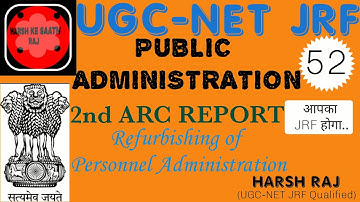2nd ARC REPORT (REFURBISHING OF PERSONNEL ADMINISTRATION