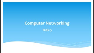 Introduction To Computer Networking - Computer Operations /DL