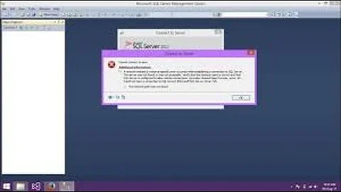 Named Pipes Provider, Error: 40 - Could not open a connection to SQL Server.