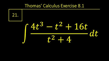 Exercise 8.1 Question 21 || Thomas Calculus 14th edition || Chapter 8
