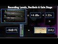 Recording Levels Decibel Gain Stage Recording Levels Decibel Gain Stage