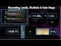 Recording levels, Decibel, & Gain Stage