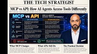 Information MCP vs API: How AI Agents Access Tools Differently | Agentic AI & Cloud Advisory News