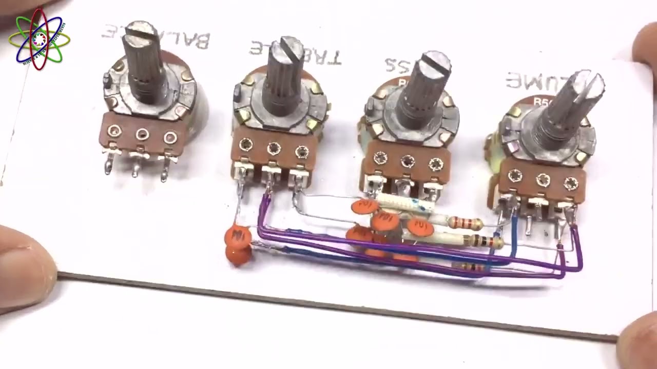 DIY Stereo Bass Treble Volume Balance - How to make heavy bass and treble for diy Stereo Amplifier