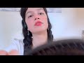 asmr • brushing + straightening your modest, demure hair