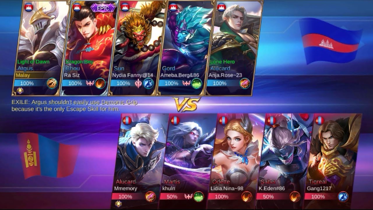 Cambodia sv mongolia -National-arena Mobile legends bang ...