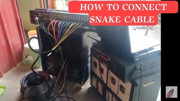 HOW TO CONNECT SNAKE CABLE TO AMPLIFIER AND HOW TO UNPLUG | EllenPh Music #snakecable #amplifier