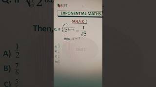 EXPONENTIAL MATHS.( TRICKS)#maths #mathstricks #exponentialmaths #ssc #railway #olympiadmaths #ntse