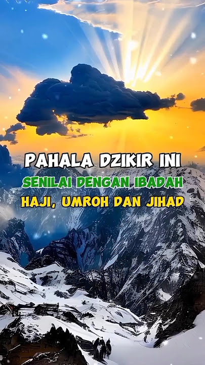 Dzikir Pahalanya Senilai Ibadah Haji, Umroh Dan Jihad #shortsfeed #shortsvideo #shorts #dzikir