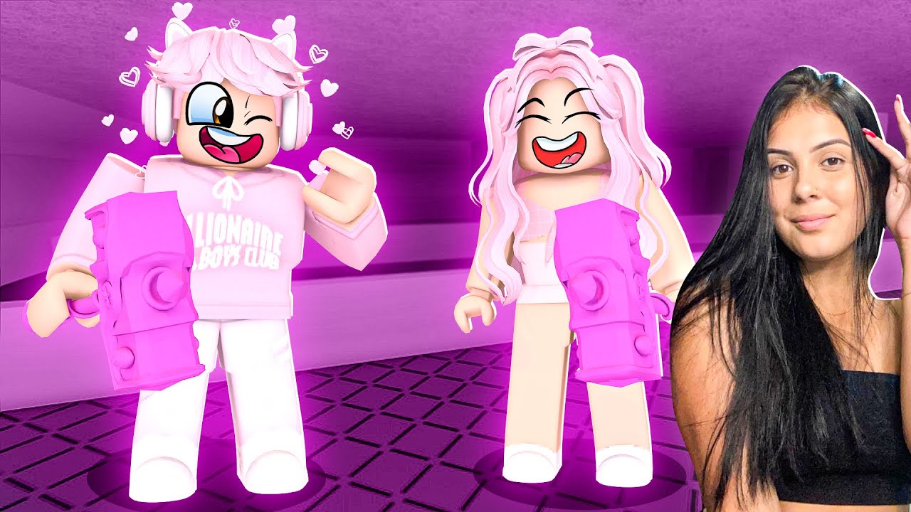 Roblox - A FERA DA MARRETA DO CABELO ROSA (Flee the Facility)