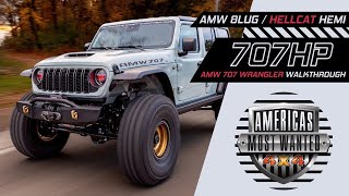 The World's First 2024 AMW 707 | Hellcat Wrangler by America's Most Wanted 4x4   [ Walkthrough ]