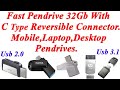 Best & Fast Pendrives With Type-C | Pendrive C Type Reversible Connector| A or C type  🔥🔥