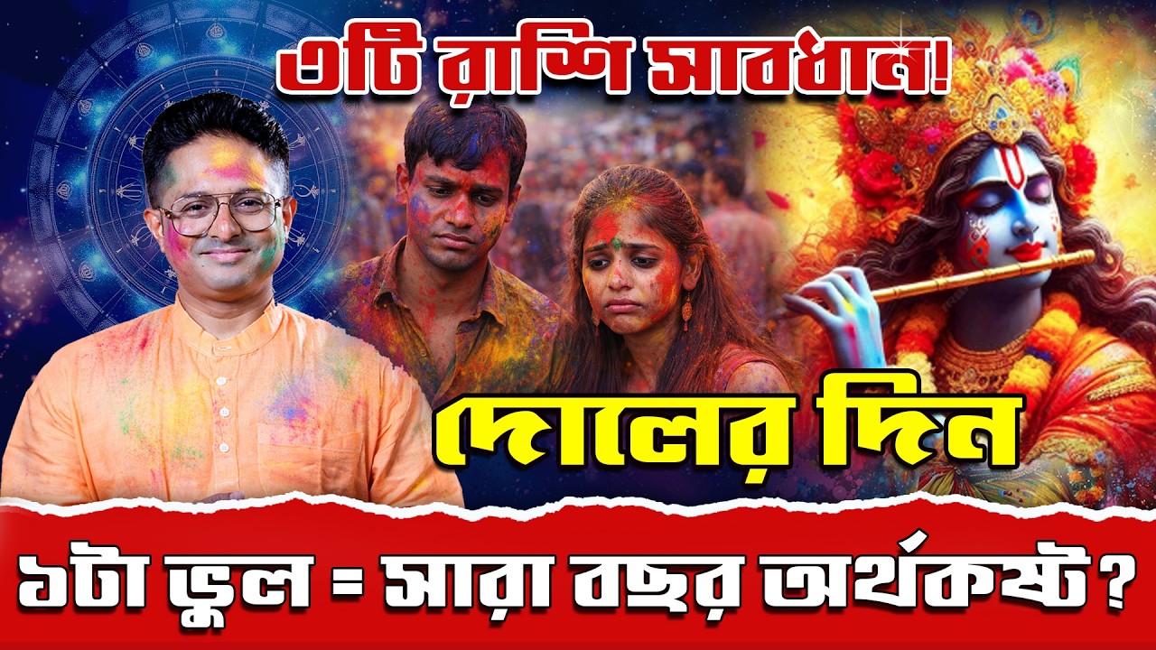 Dol Purnima 2026 Remedies | দোলের দিন এই ১টা ভুল রঙে অর্থকষ্ট? | Holi Tips | Achariya Debdutta