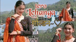 तेरो लहंगा गोल्डन को | Lehenga 4 New Version | Inder Arya | dance by #poojakarki #lehenga4 #kumauni