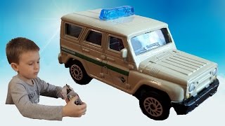 Машинка Джип инкассация UAZ HUNTER Коллекционная модель машинки Технопарк УАЗ Хантер