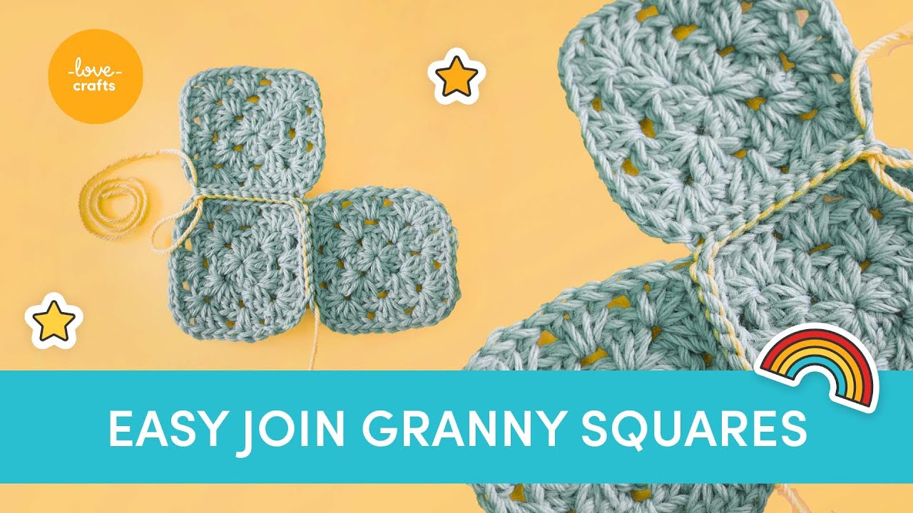 5 ways to join GRANNY SQUARES together! YouTube