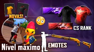 NOVA CAMISA MESTRE DO CS, TUDO DA PRÓXIMA TEMPORADA, NOVOS EMOTES, PET PATO NÍVEL MÁXIMO - FREE FIRE