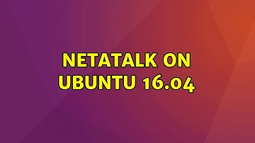 Ubuntu: Netatalk on Ubuntu 16.04
