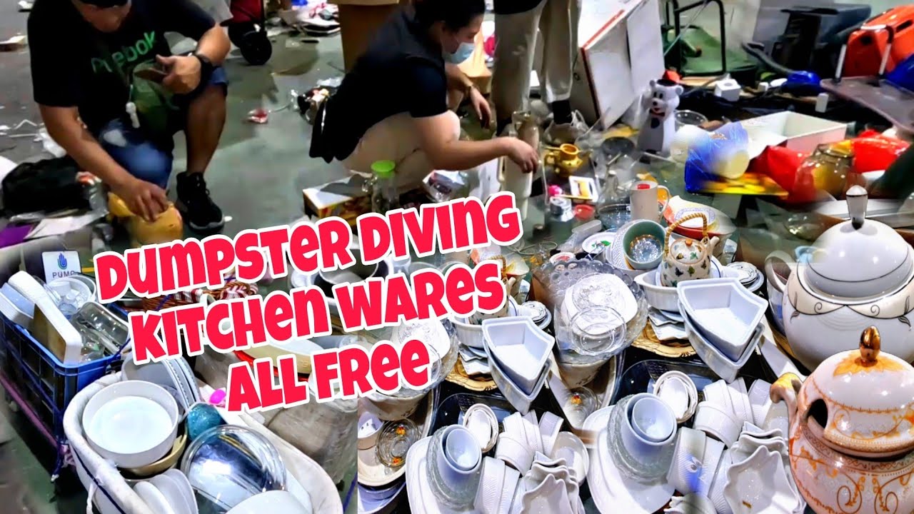 DUMPSTER DIVING‼️ALL FREE KITCHEN WARES 