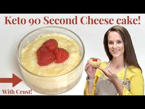 Keto 90 second Cheese Cake WITH a Crust!