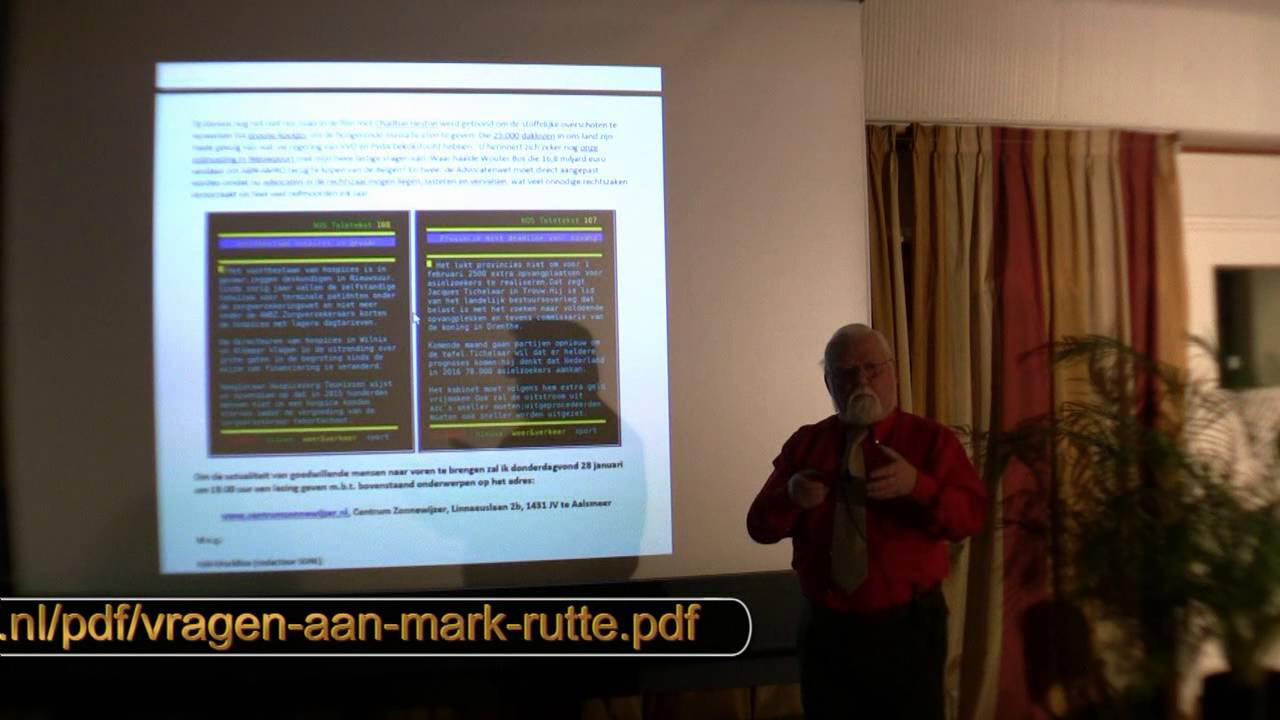 Rob Brockhus in centrum Zonnewijzer over geldpolitiek en de AOW