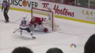 Patrick Kane Amazing Shootout Goal Against Red Wings [4/7/2012]