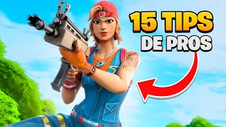 15 CONSEJOS *SENCILLOS* PARA SER UN MEJOR JUGADOR de FORTNITE (TRUCOS de PRO PLAYER)