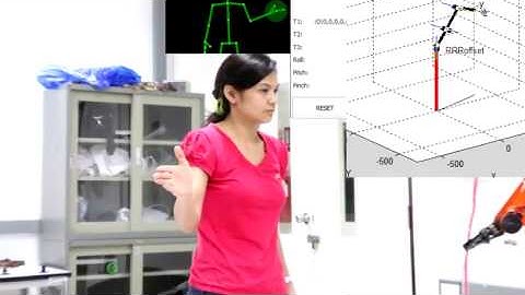 Kinect for robot actuation
