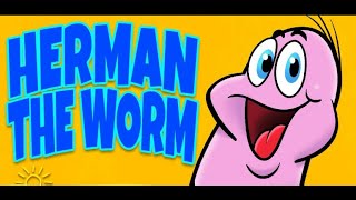 Video thumbnail of "Herman the Worm  Camp Songs for Children  Kids Brain Breaks Songs"