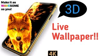 Use 3D Live wallpaper in your smartphone for free🔻🔺. Wave live wallpapers 2021.  Bangla screenshot 1