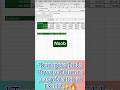 "Transpose Table: Rows se Columns, easy data flip in Excel."✨🔥 #shortvideo #shorts #youtubeshorts