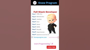 Become Full-Stack Developer👨‍💻.  | #shorts #fullstack #knowprogram