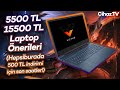 5500 - 15500 TL Arası İndirimli Laptop Önerileri - Hepsiburada İndiriminde Son Saatler (24.08.2021)