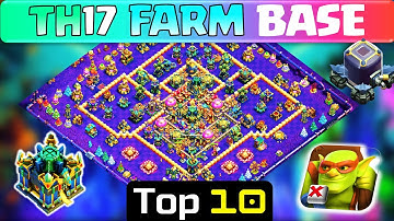 COC TH17 FARMING BASE anti Dark Elixir with link! (Clash of Clans)