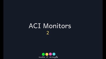 16 - Cisco ACI Management - ACIOps - ACI Monitors - 2