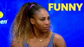 Serena Williams  FUNNY MOMENTS | SERENA WILLIAMS FANS