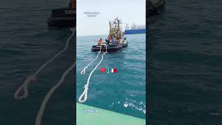 Good morning remove Towing line #marinoph #craneoperator #ship #offshorejob #asmrsounds #asmrnature