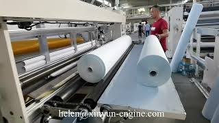 Semi automatic glue laminated kitchen towel maxi roll paper making machine production line