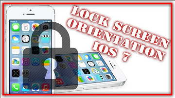How To Lock Screen Orientation iOS 7/ iOS 8 - iPhone, iPad, iPod Touch