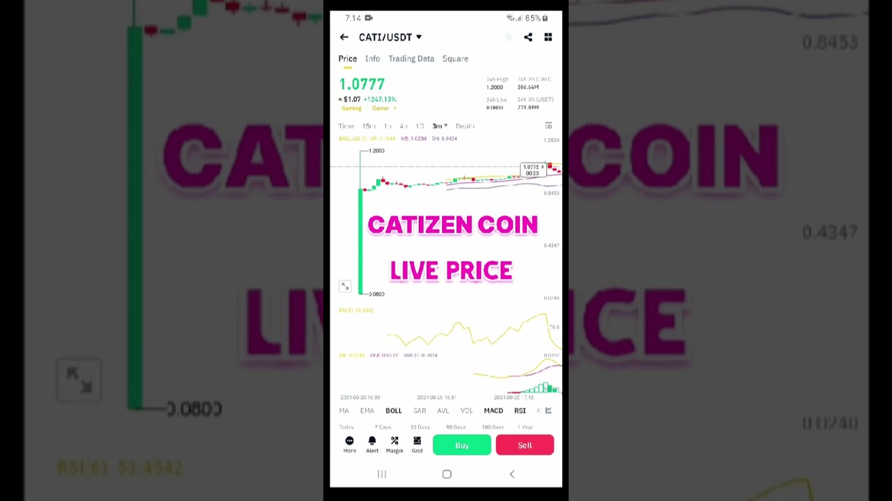 CATIZEN Coin Live Price Action || Catizen Coin Listing